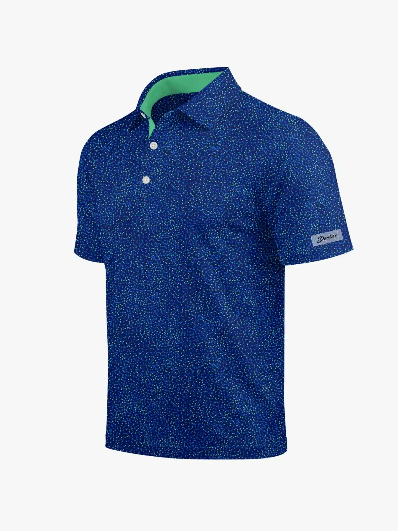 Key West Neon Blue Polo - Deolax