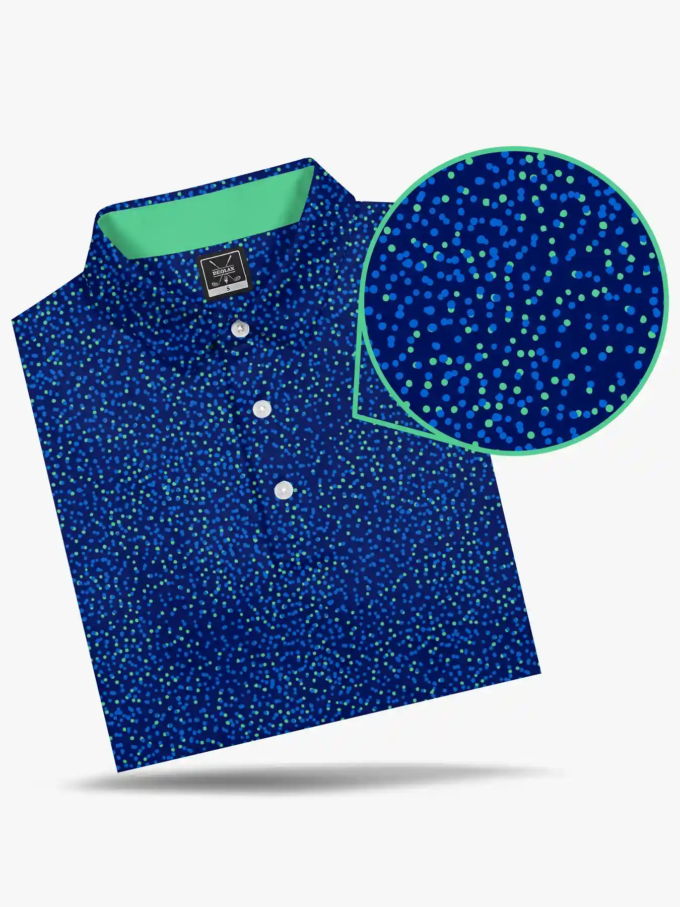 Key West Neon Blue Polo - Deolax