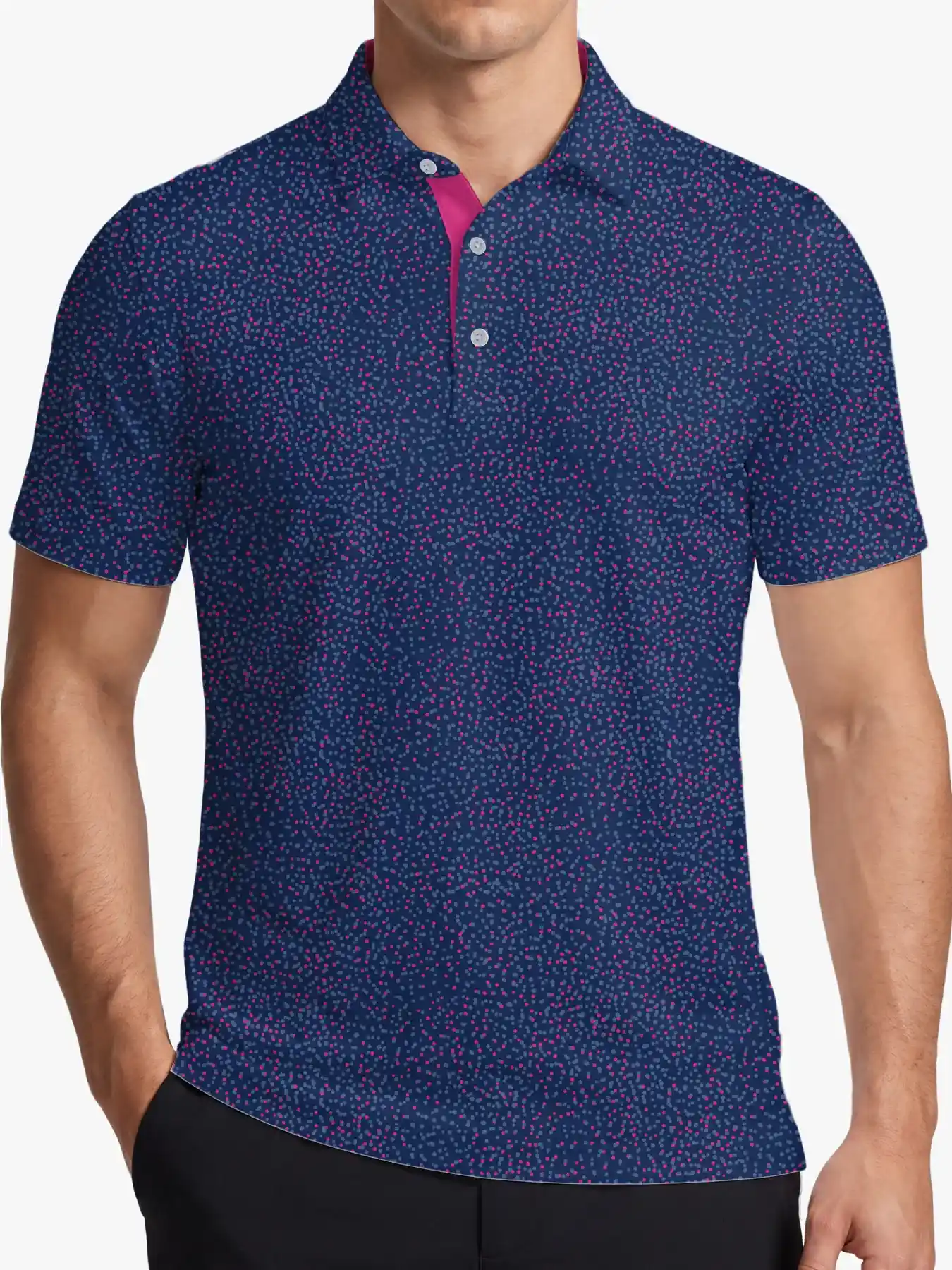 Key West Sunset Paint Splatter Polo - Deolax