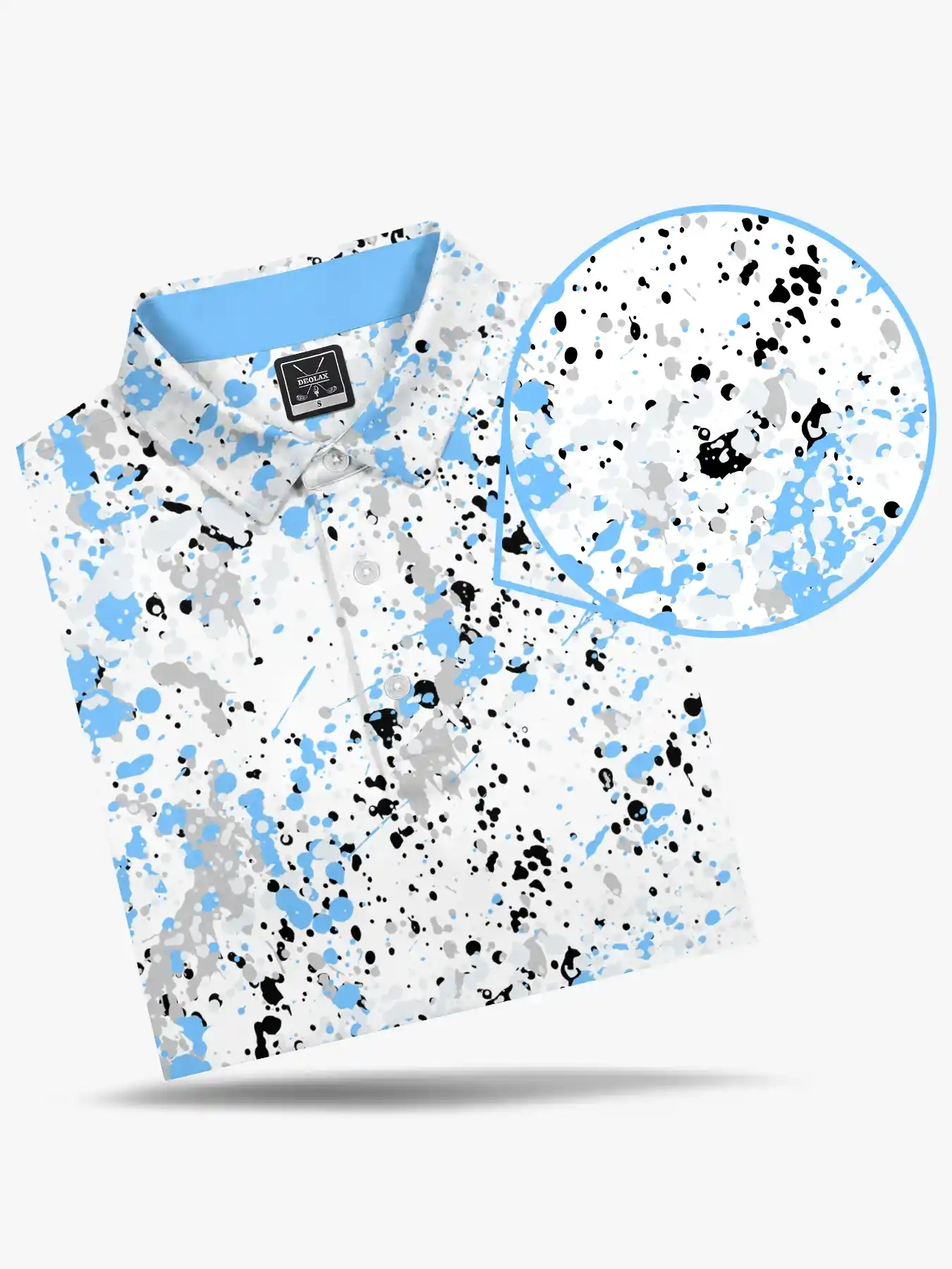 Kinetic Art Paint Splatter Polo - Deolax