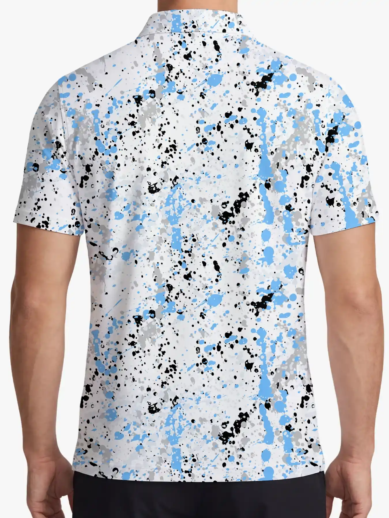 Kinetic Art Paint Splatter Polo - Deolax
