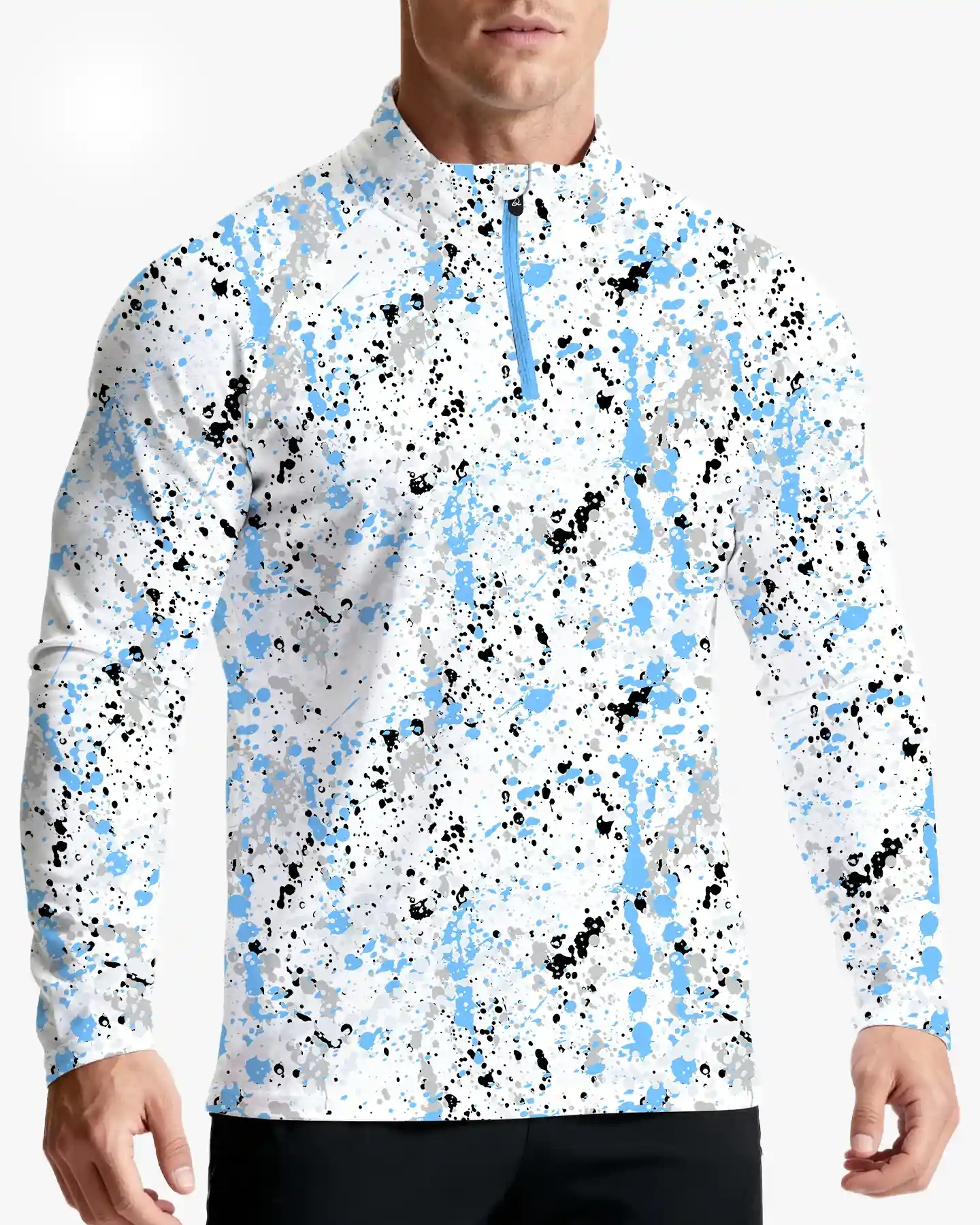 Kinetic Art Blue Quarter Zip - Deolax