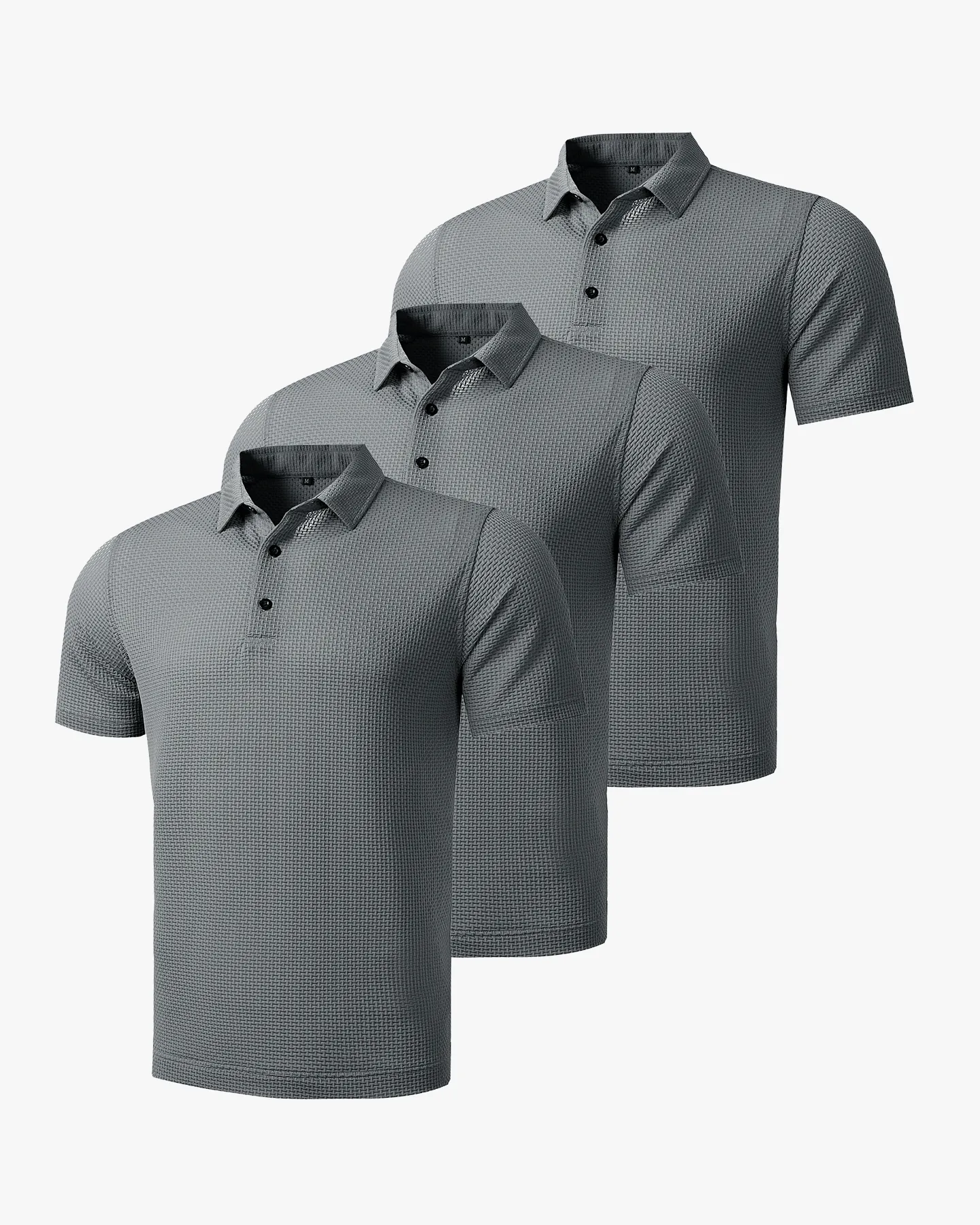 Knitted Polo Shirt 3-Pack - Deolax