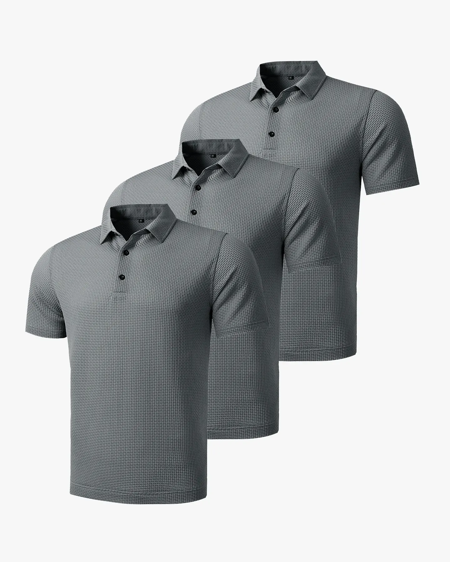 Knitted Polo Shirt 3-Pack - Deolax