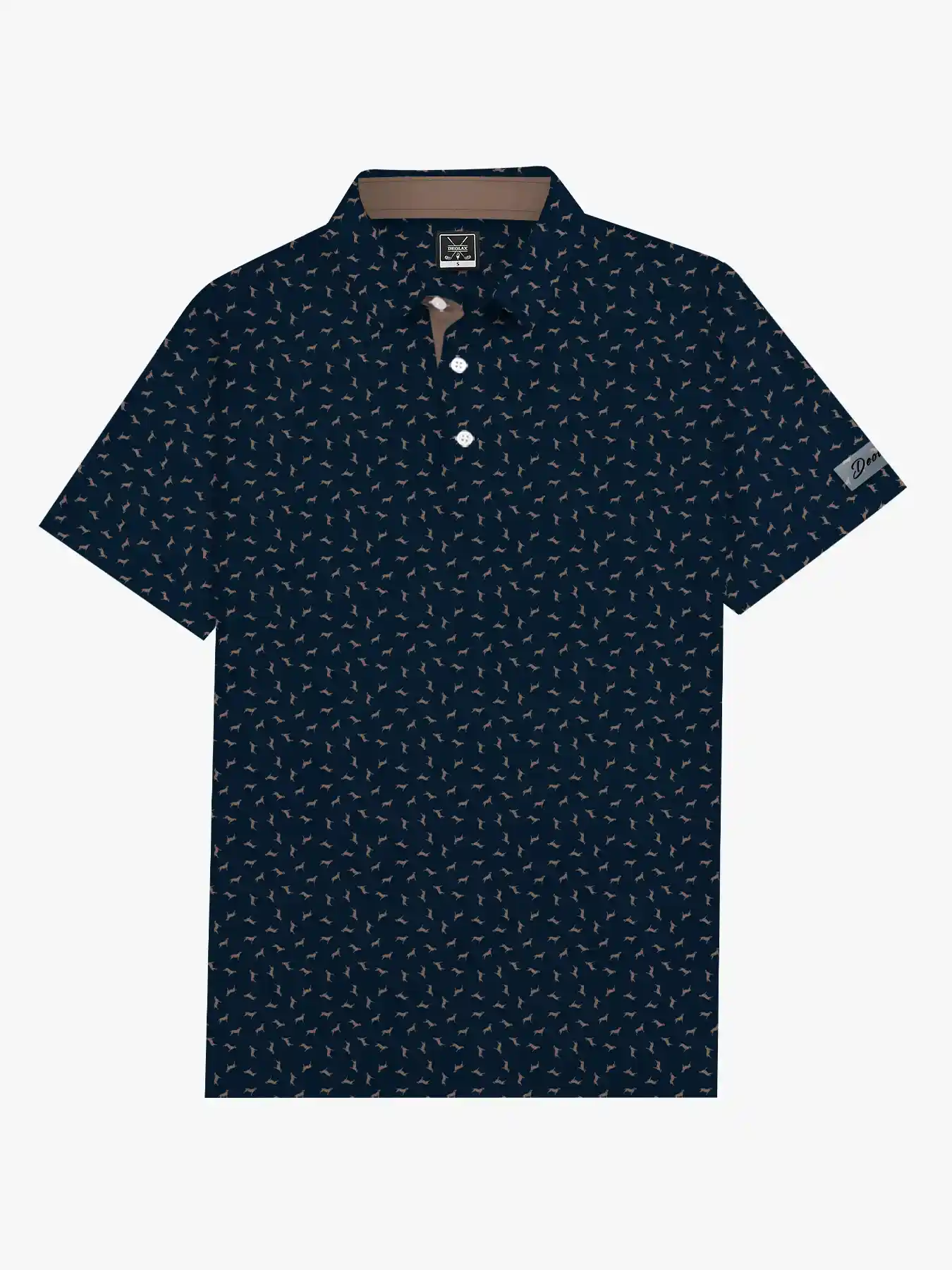 Labrador Links Dog Print Polo - Deolax