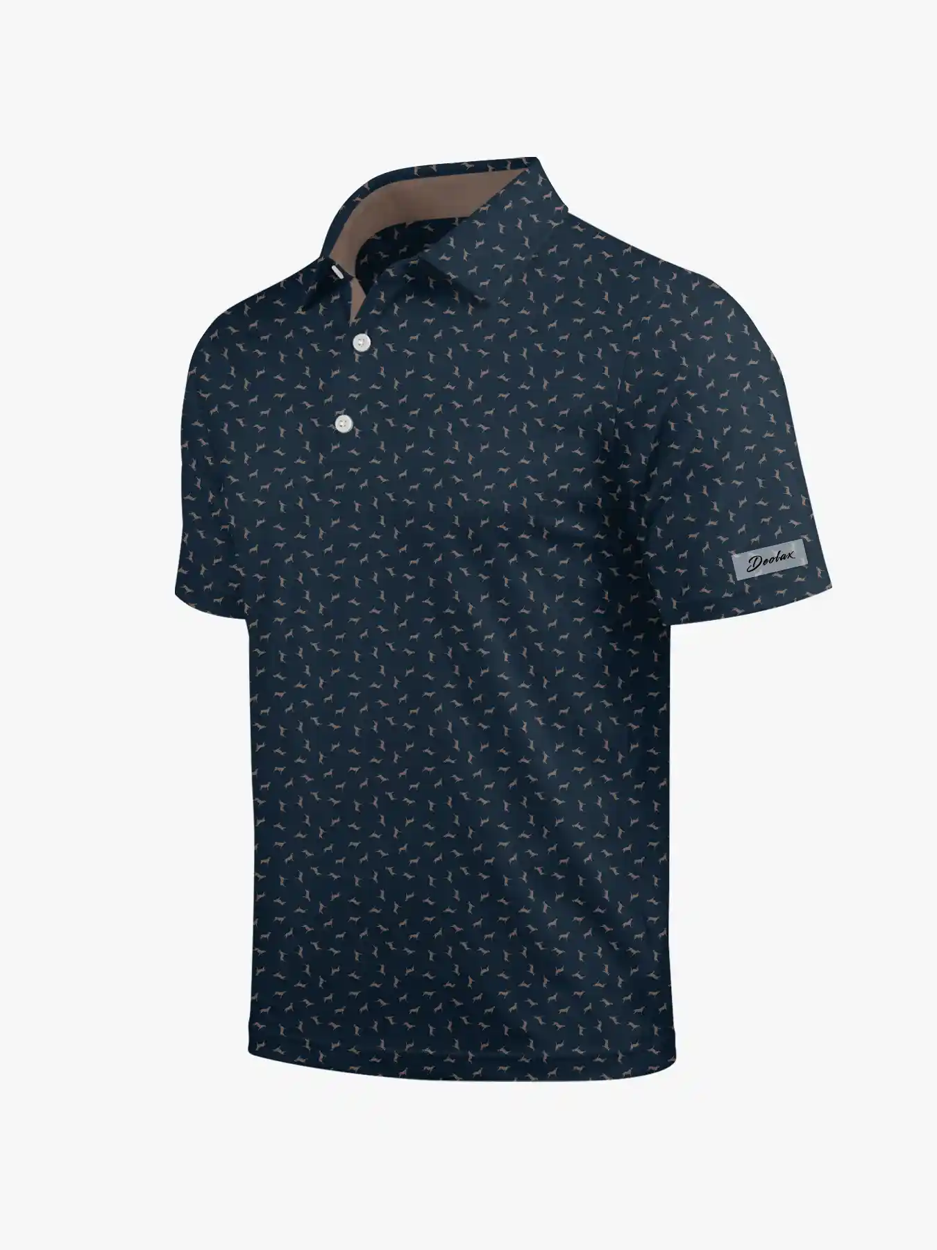 Labrador Links Dog Print Polo - Deolax