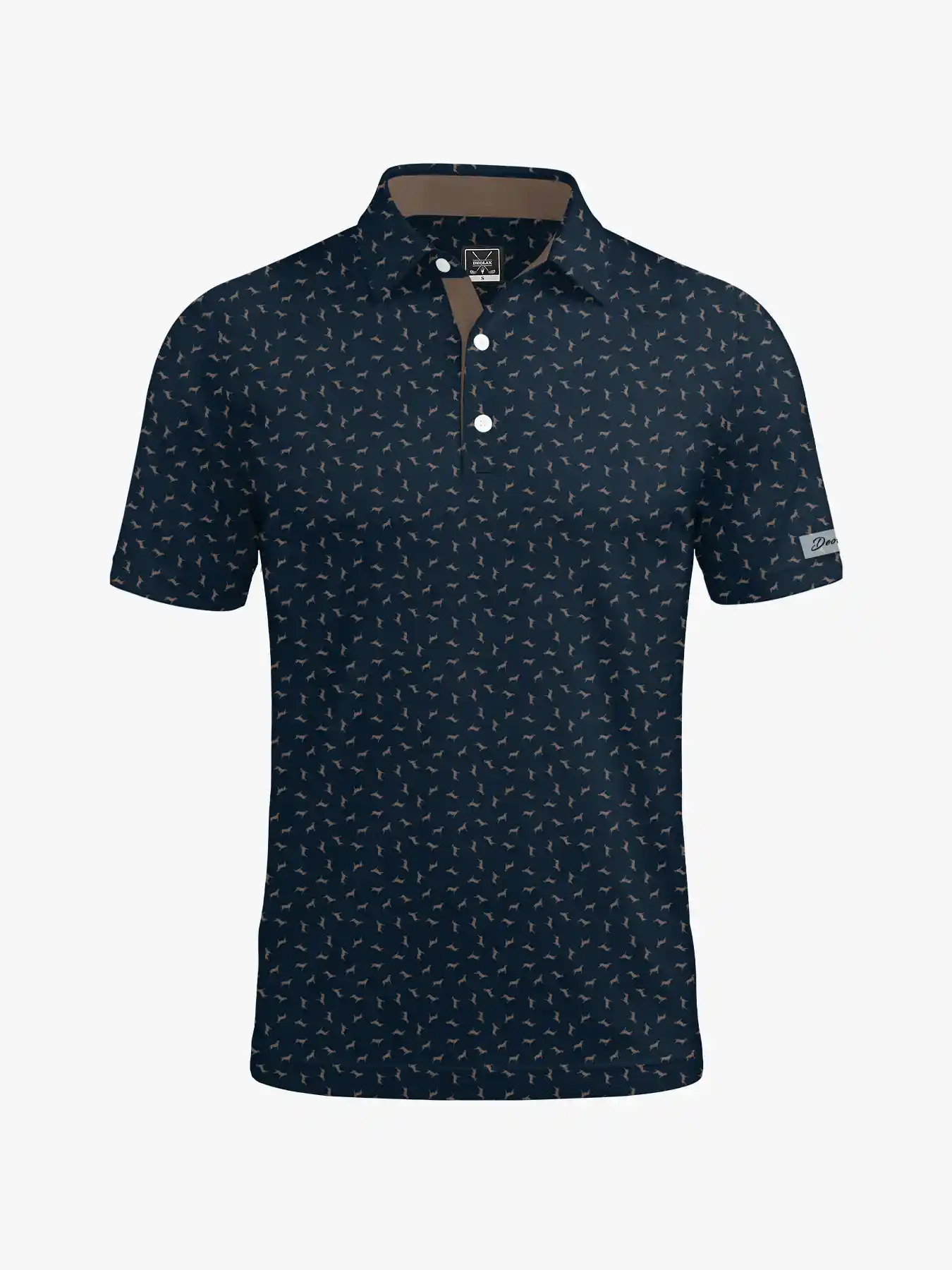 Labrador Links Dog Print Polo - Deolax