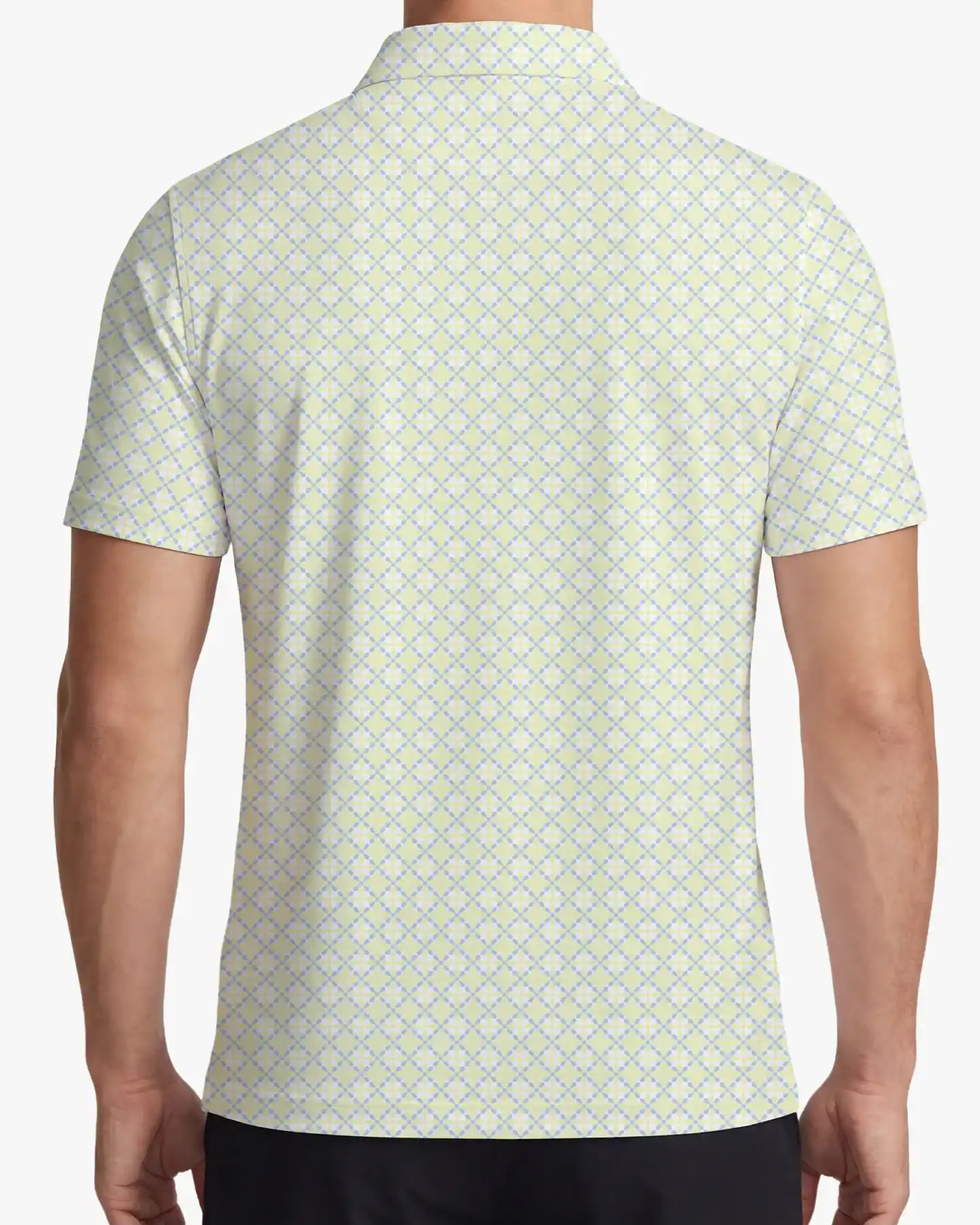  Lattice Print Polo - Deolax
