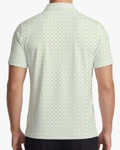  Lattice Print Polo - Deolax