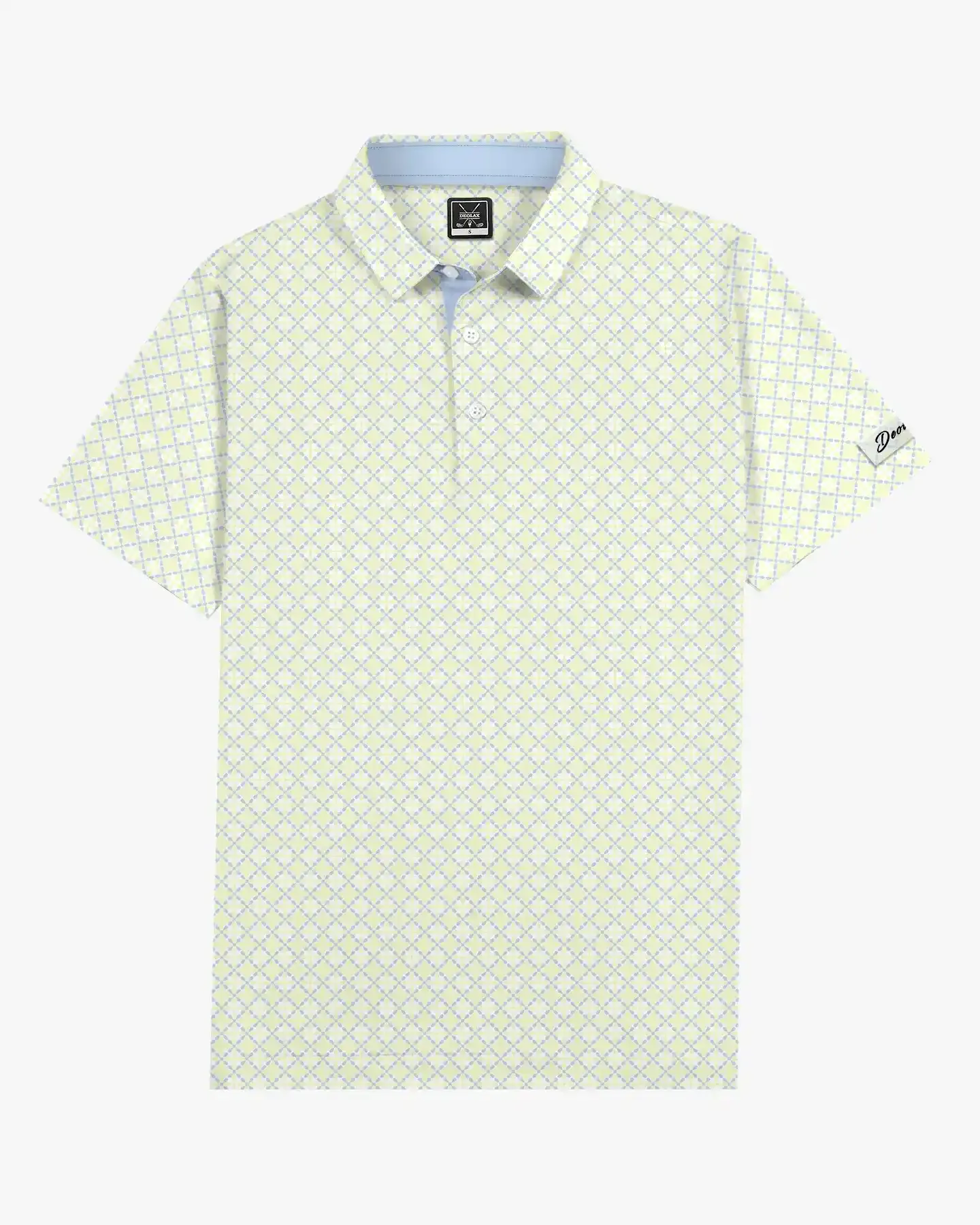  Lattice Print Polo - Deolax