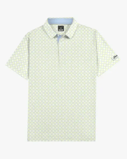  Lattice Print Polo - Deolax
