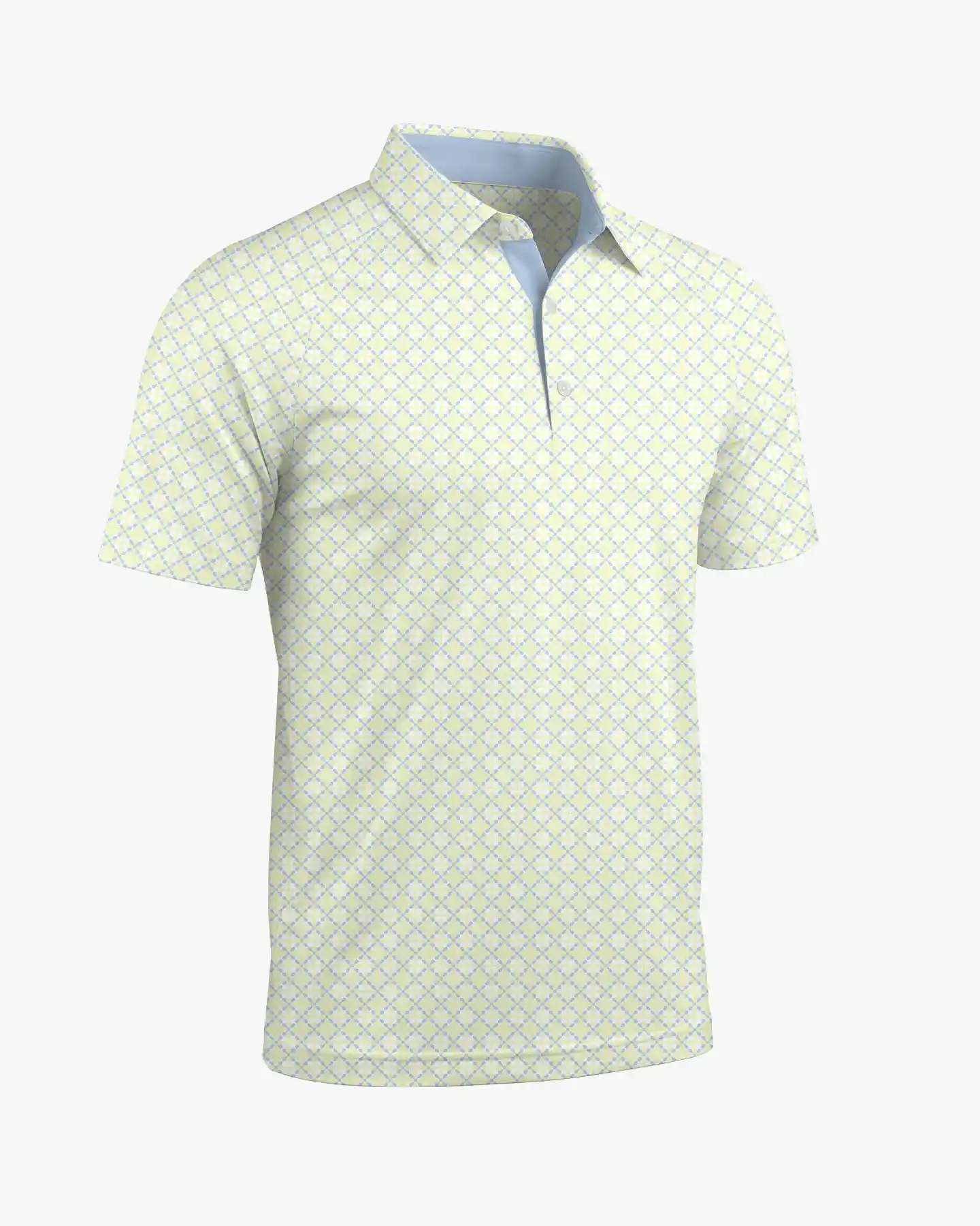  Lattice Print Polo - Deolax