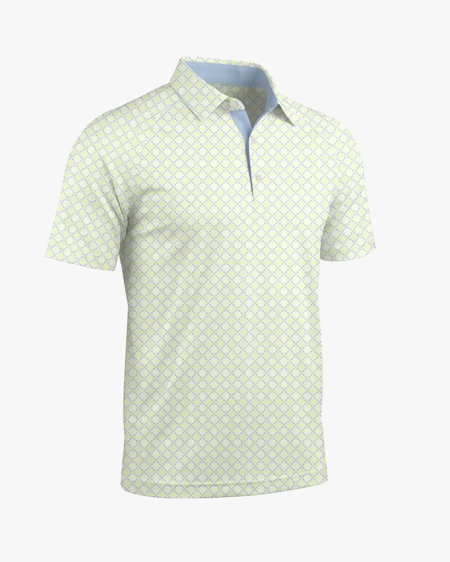  Lattice Print Polo - Deolax