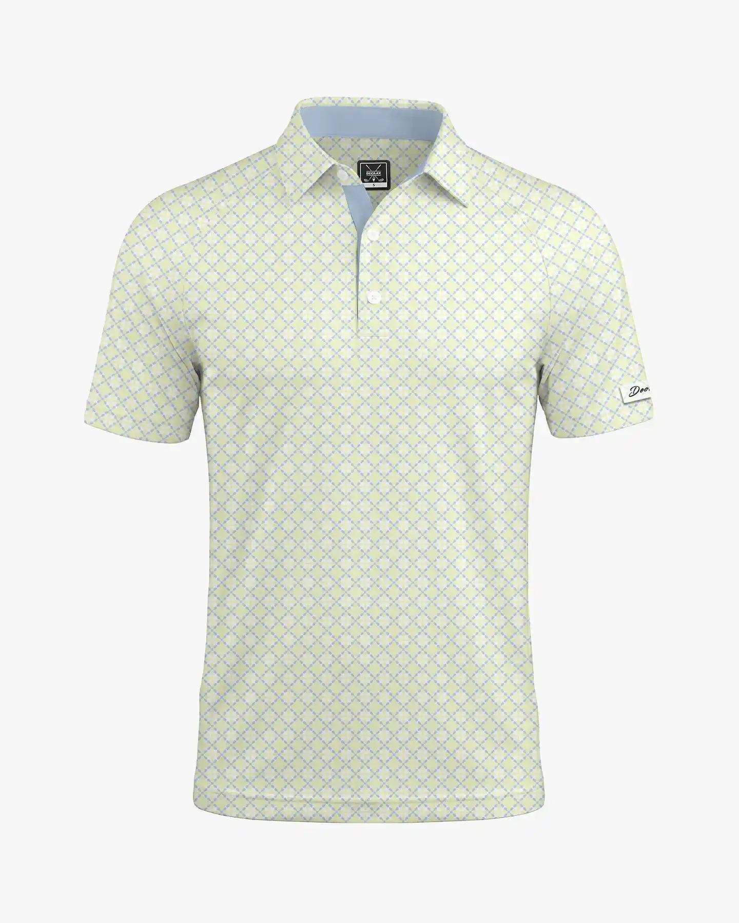 Lattice Print Polo - Deolax