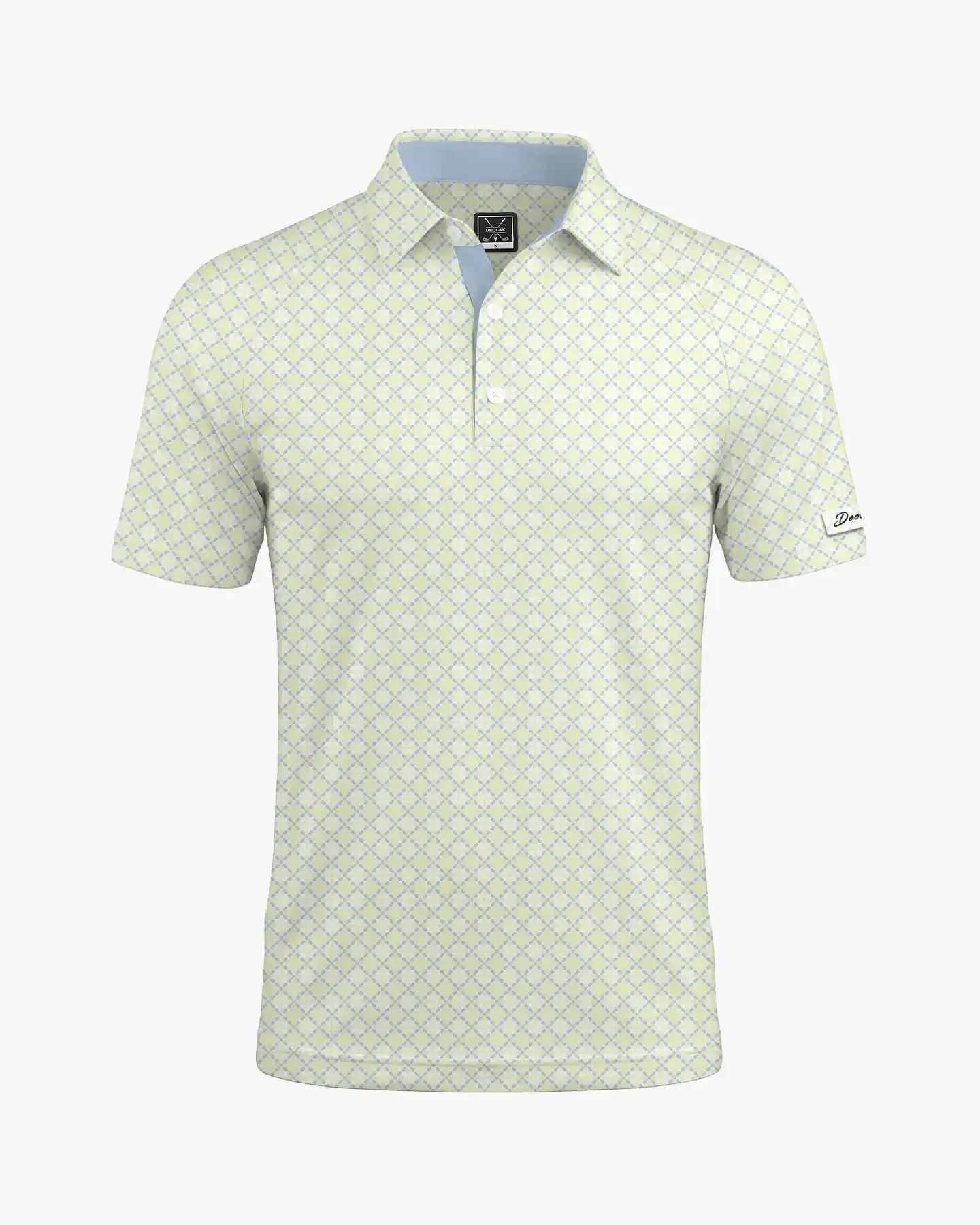  Lattice Print Polo - Deolax