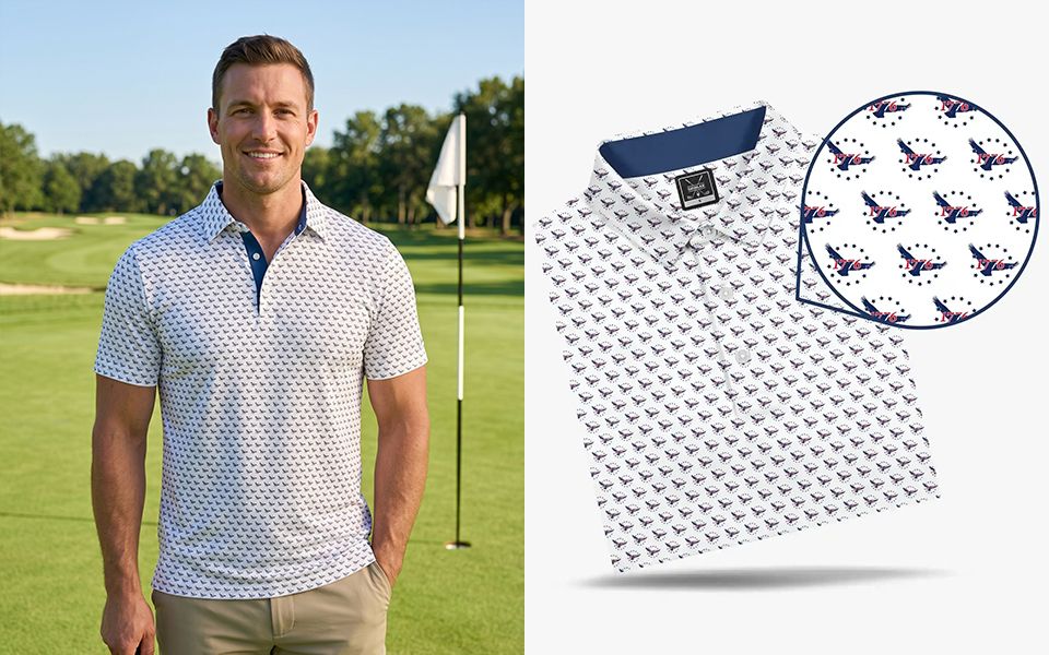 Liberty Crest White Polo