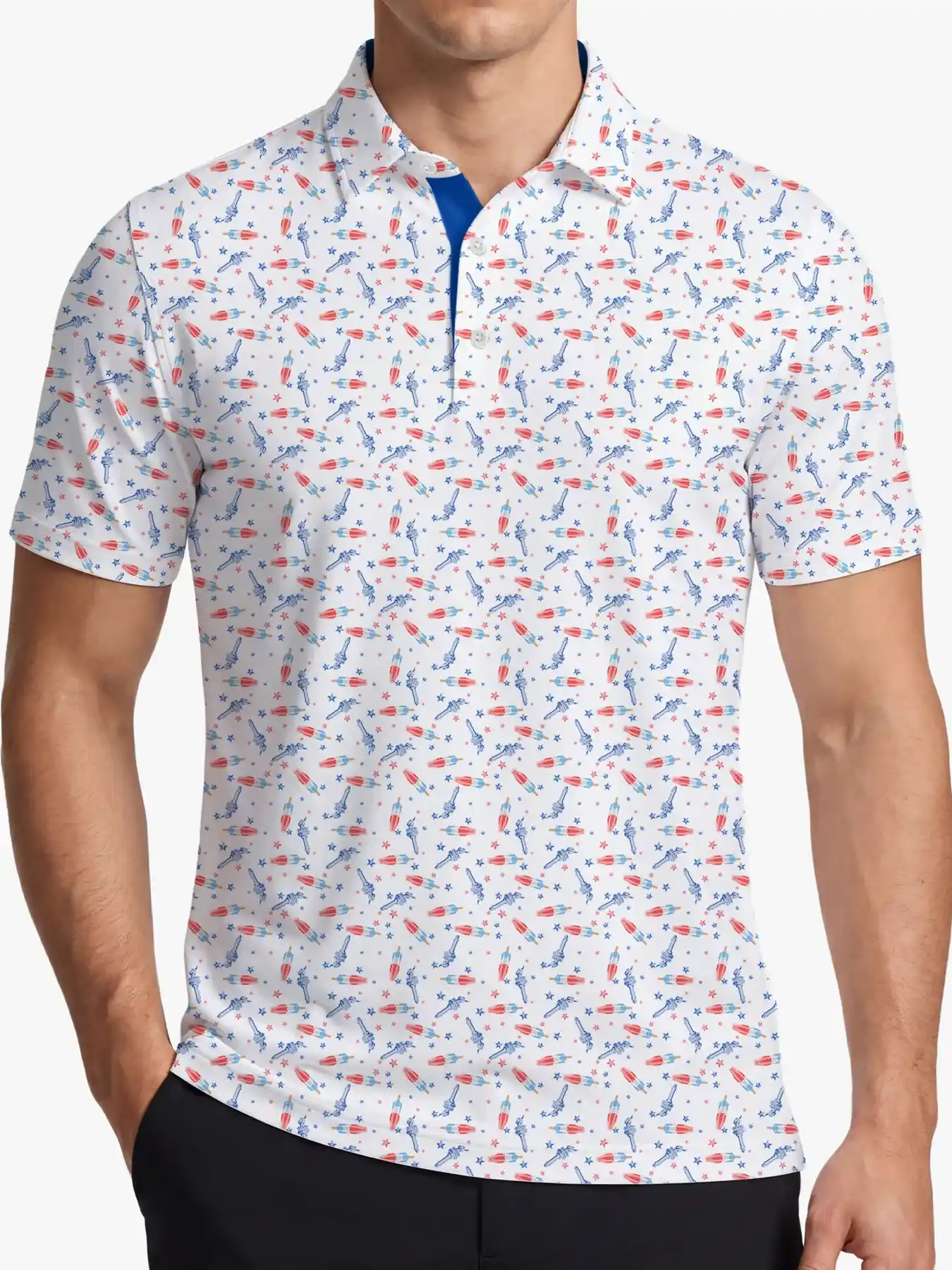  Liberty Popsicle Print Polo - Deolax