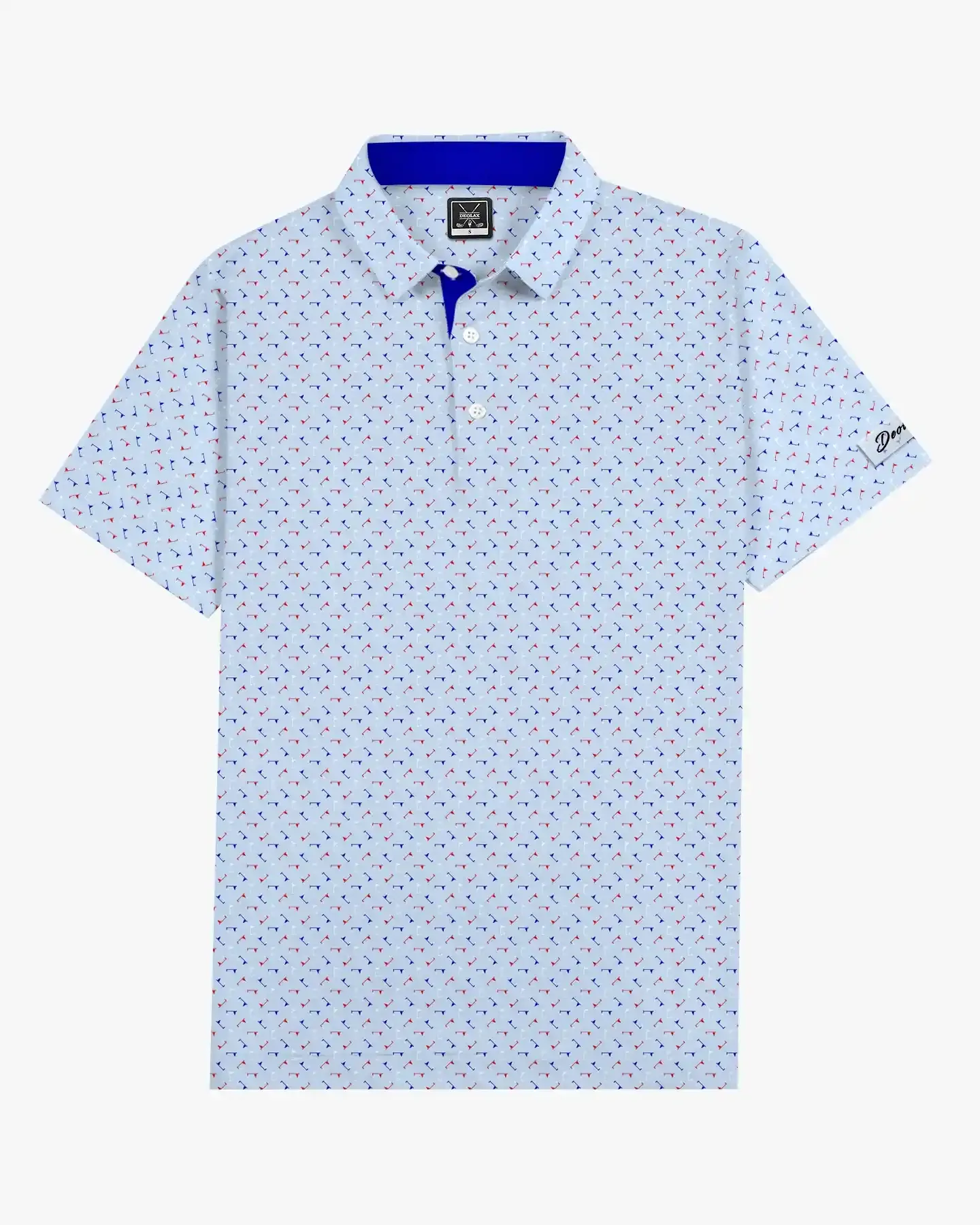 Light Blue Pin Hunter Polo - Deolax