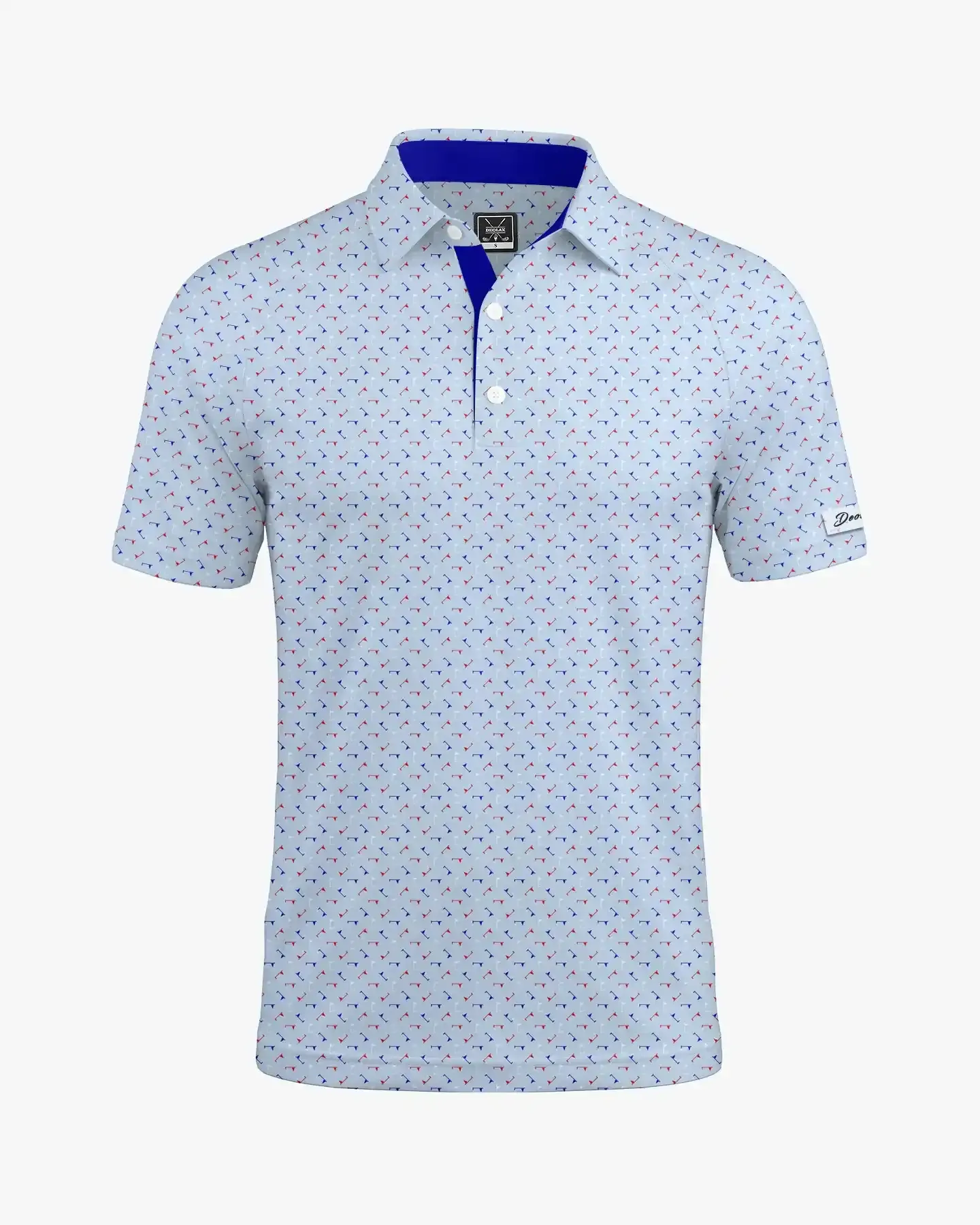 Light Blue Pin Hunter Polo - Deolax
