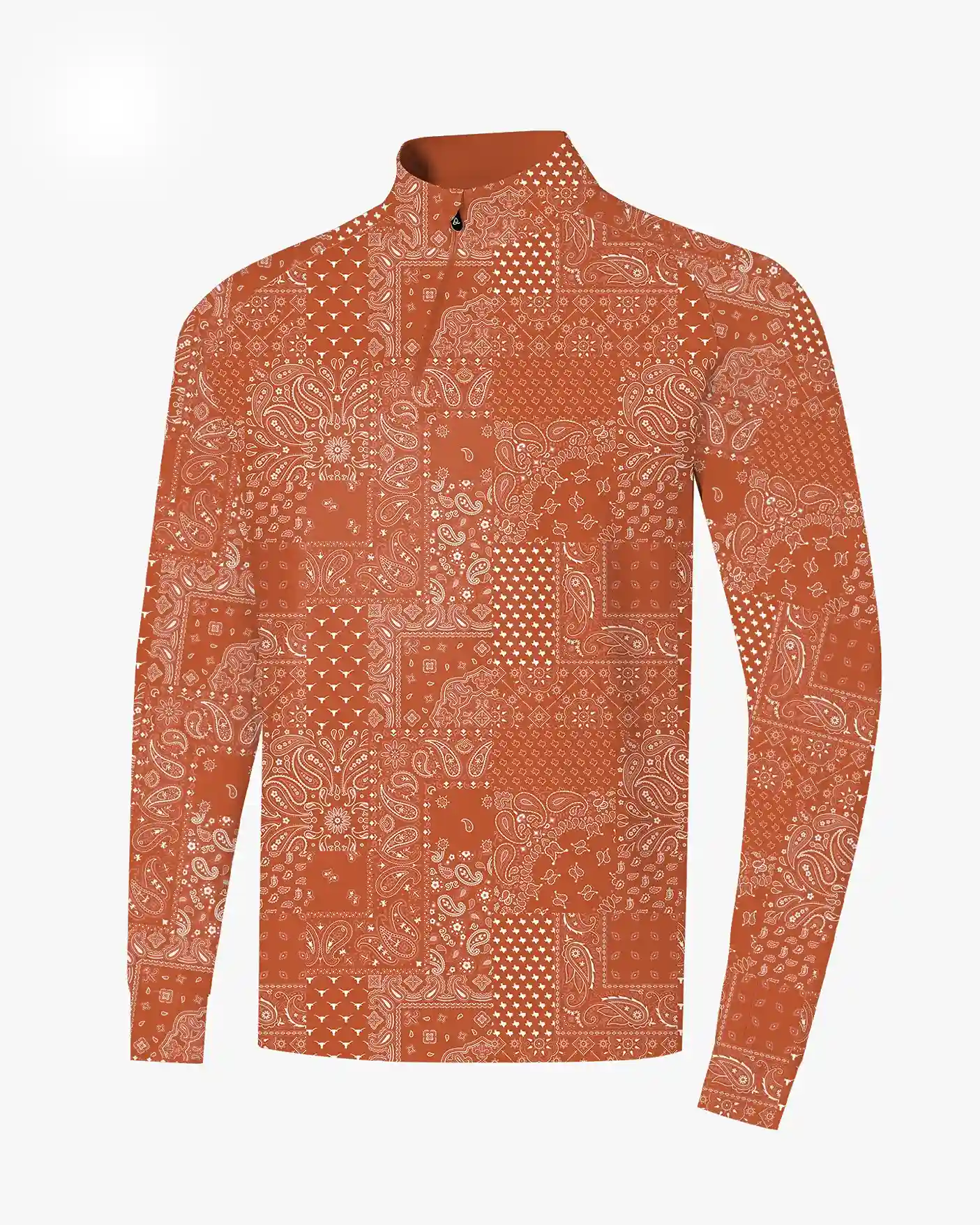 Longhorn Ranch Orange Quarter Zip - Deolax