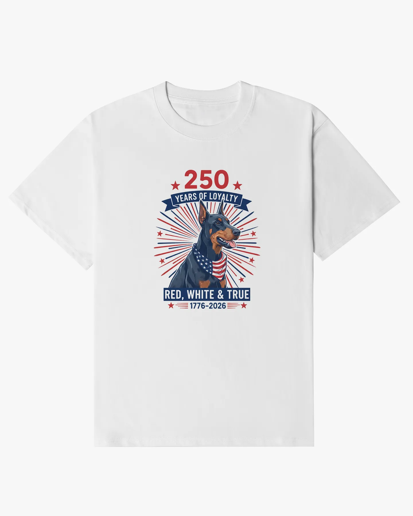Loyalty 250th Doberman Patriot Tee - Deolax