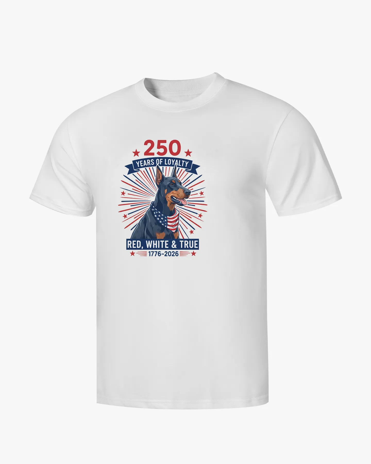Loyalty 250th Doberman Patriot Tee - Deolax