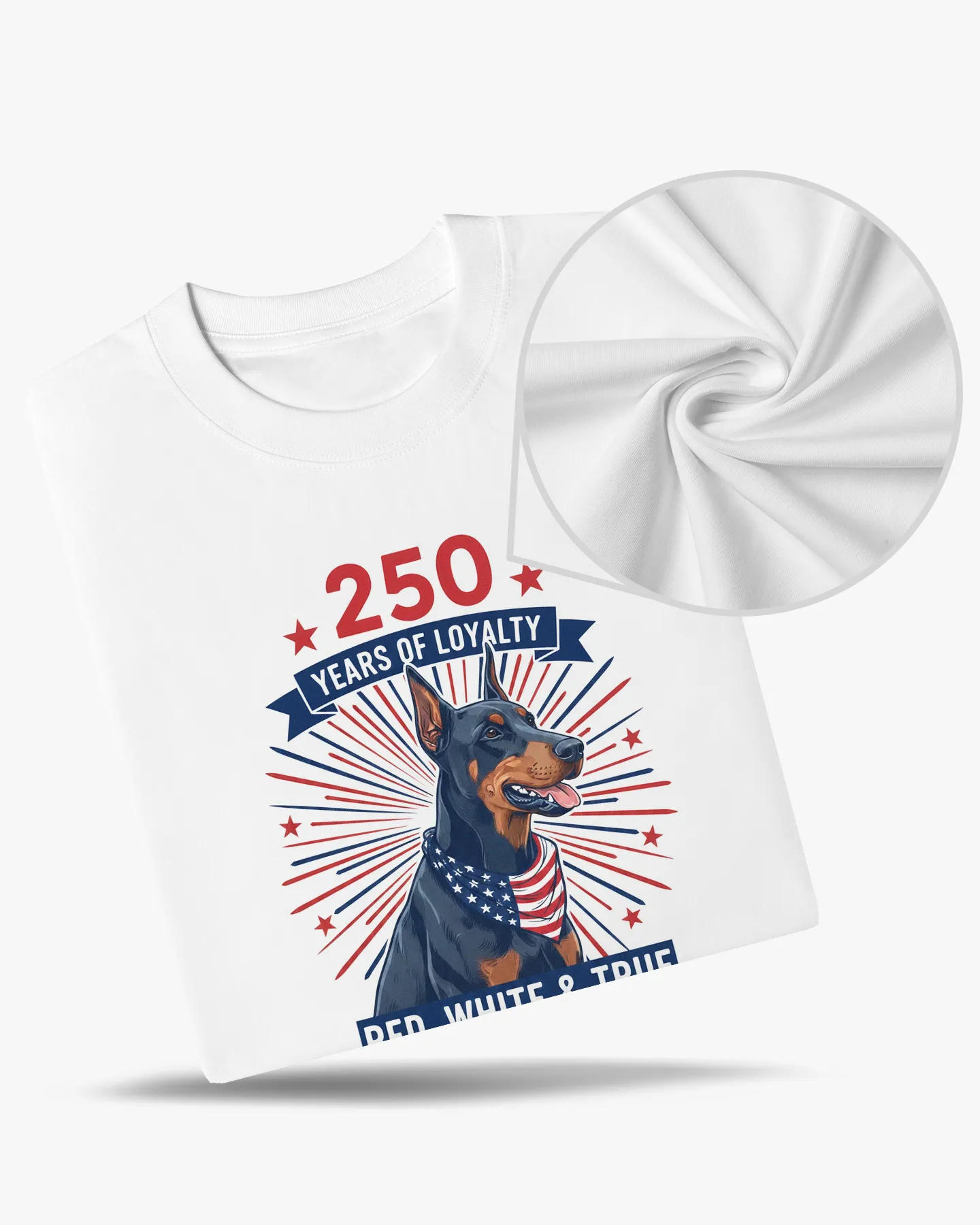 Loyalty 250th Doberman Patriot Tee - Deolax