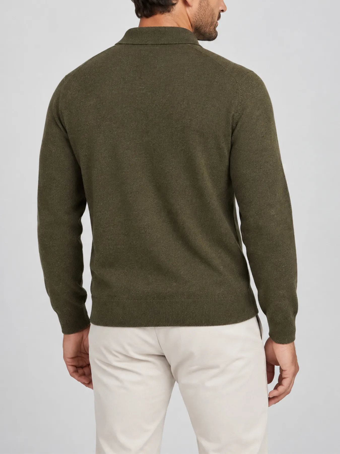 Luxe Core-Spun Long Sleeve Polo