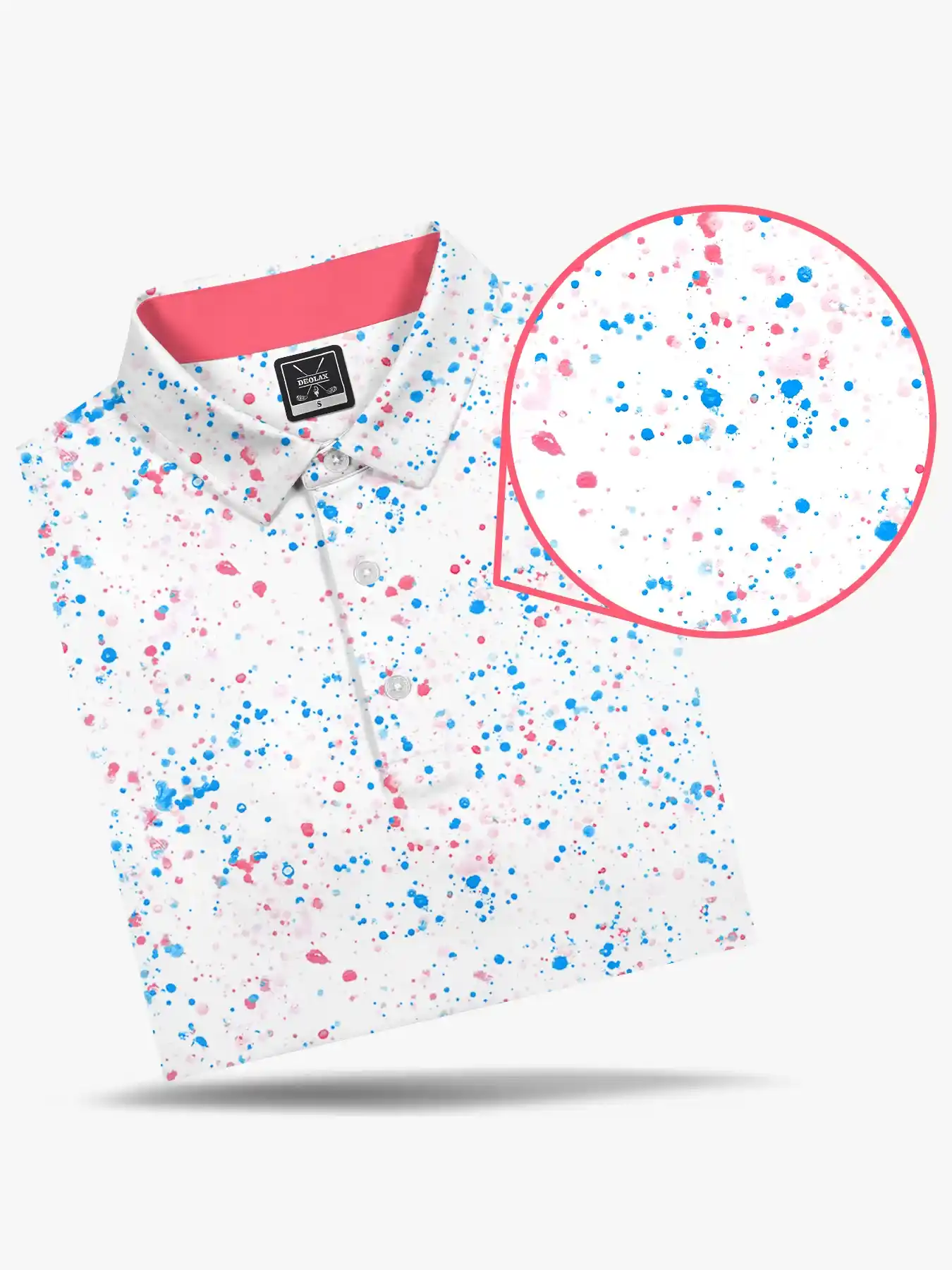 Maverick Men's Paint Splatter Polo - Deolax