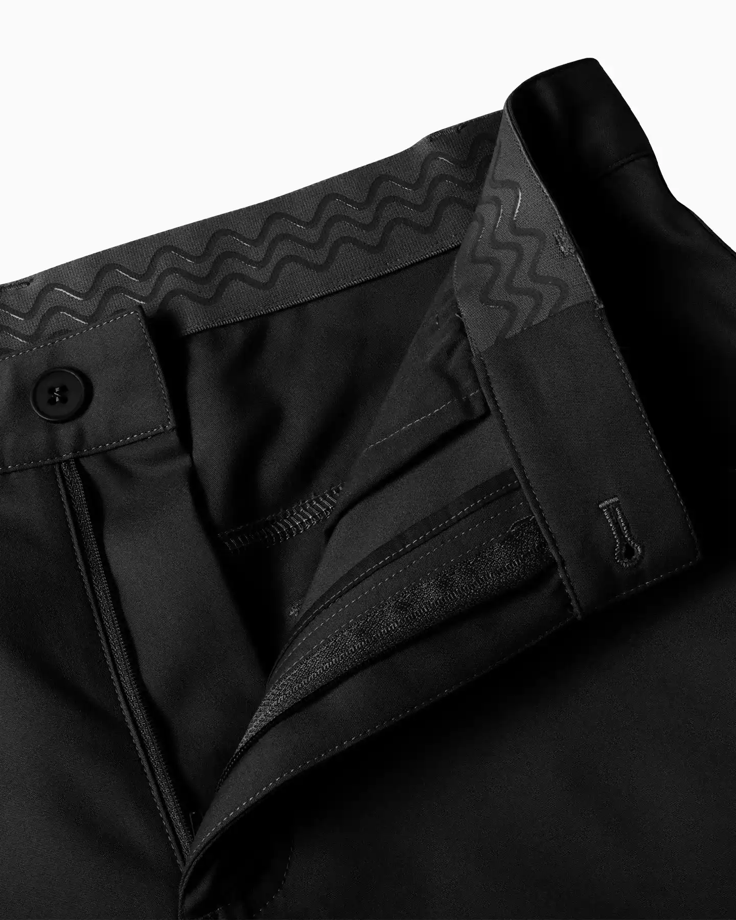 Men's Black Stretch 5-Pocket Pant - Deolax
