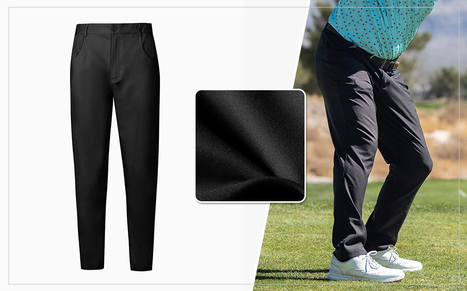 Men's Black Stretch 5-Pocket Pant