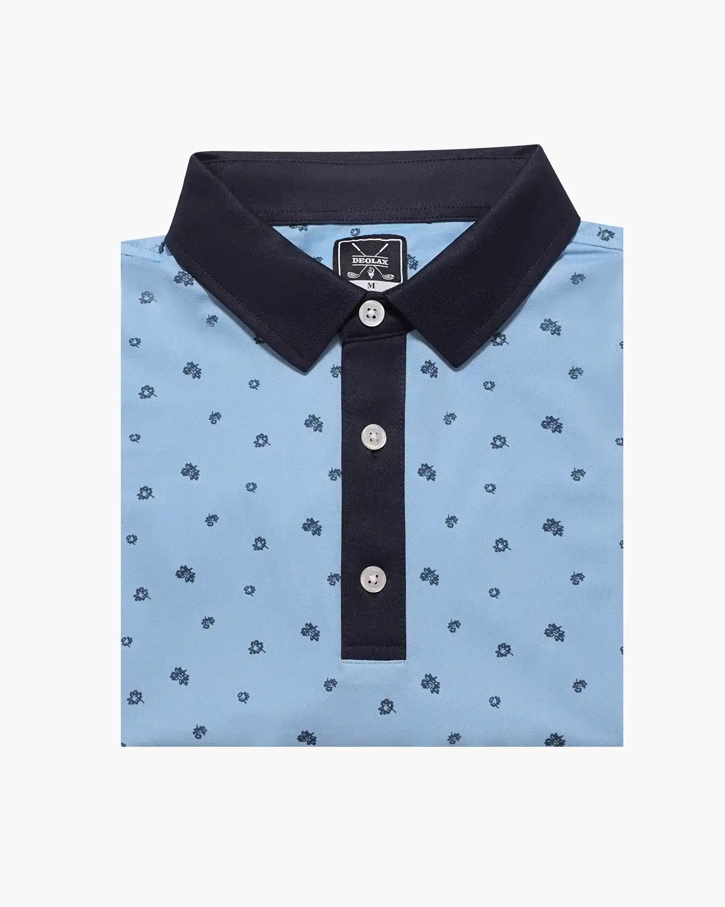 Men's Blue Julian Pique Stretch Polo