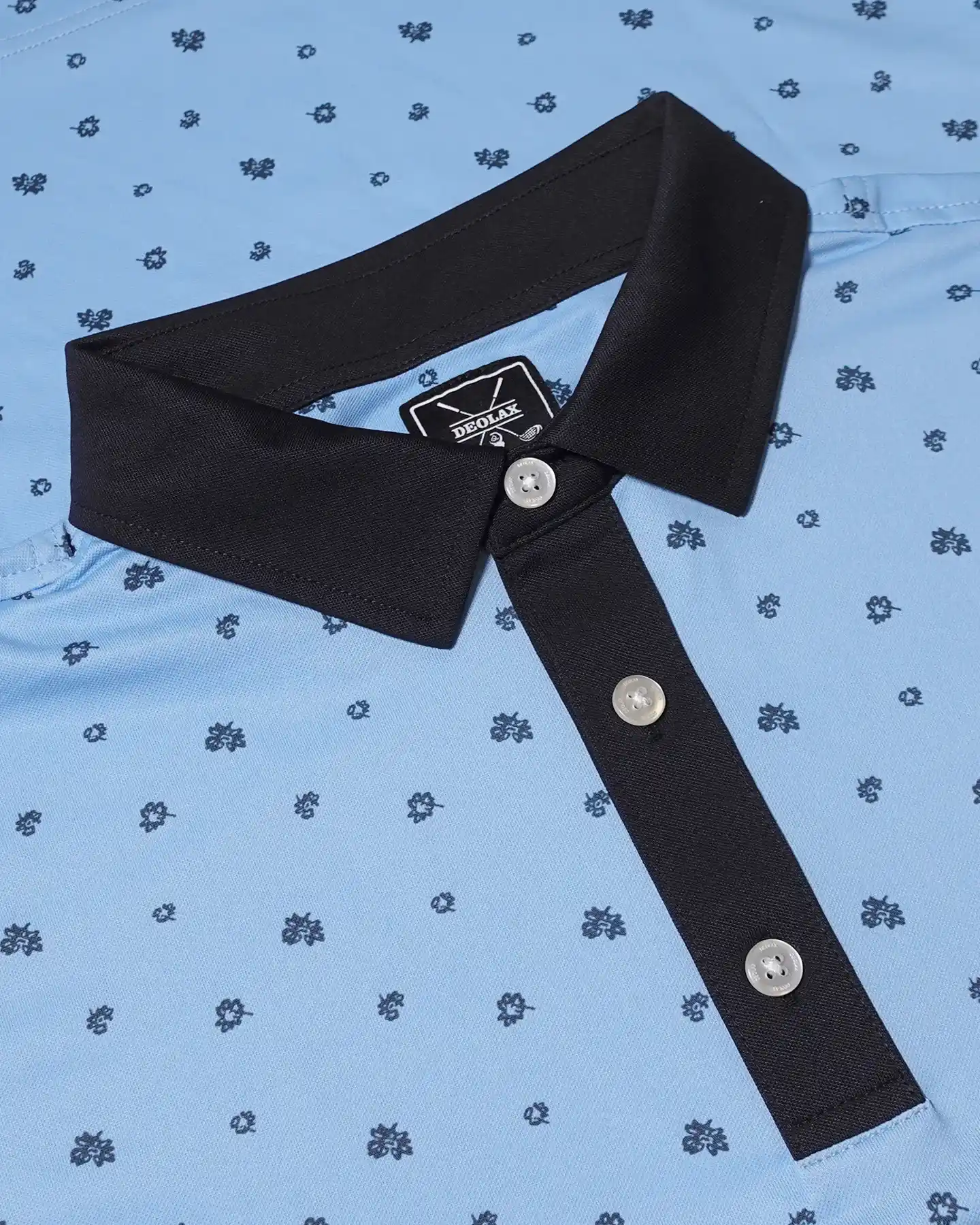 Men's Blue Julian Pique Stretch Polo