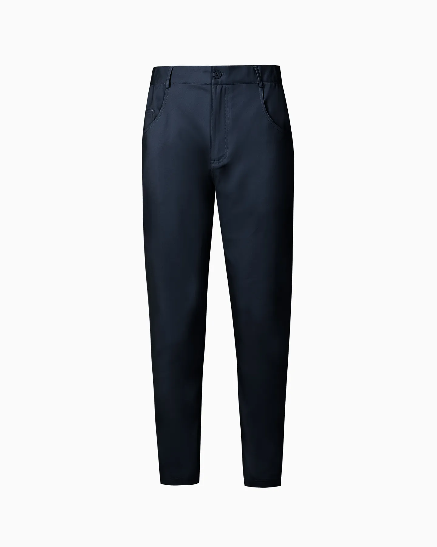 Men's Navy Stretch 5-Pocket Pant - Deolax