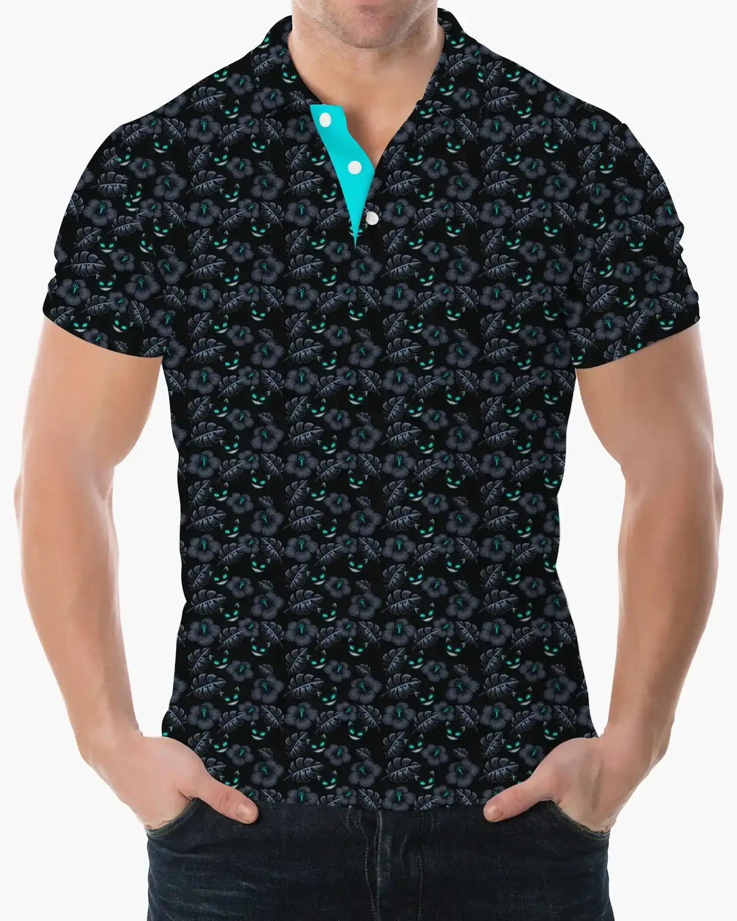 Midnight Aloha Polo - Deolax