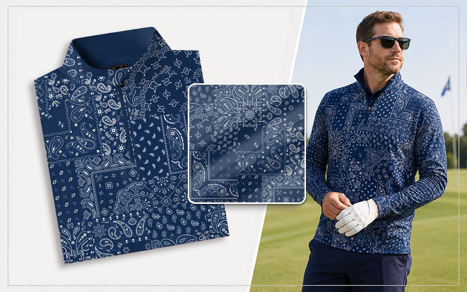 Midnight Bandana Quarter Zip