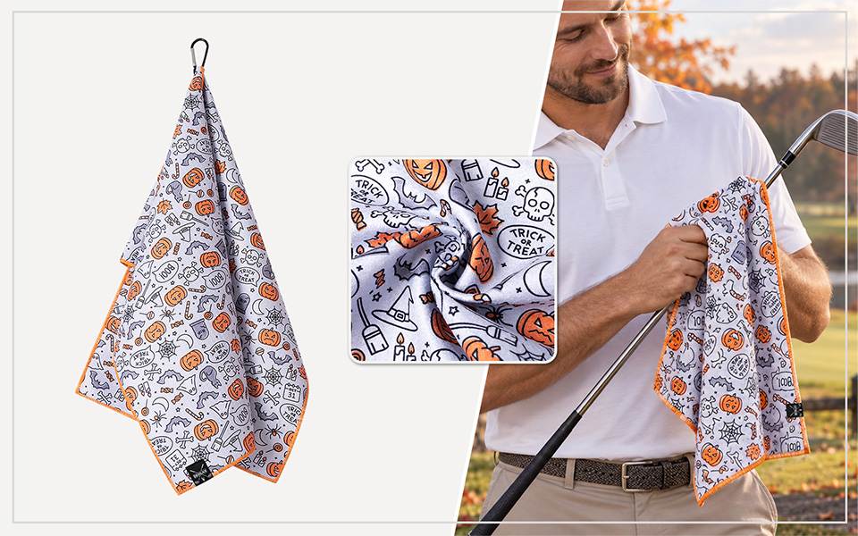 Midnight Boo-Geyman Golf Towel