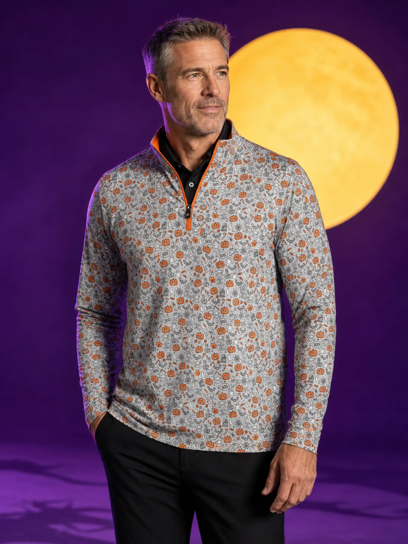 Midnight Boo-Geyman Quarter Zip