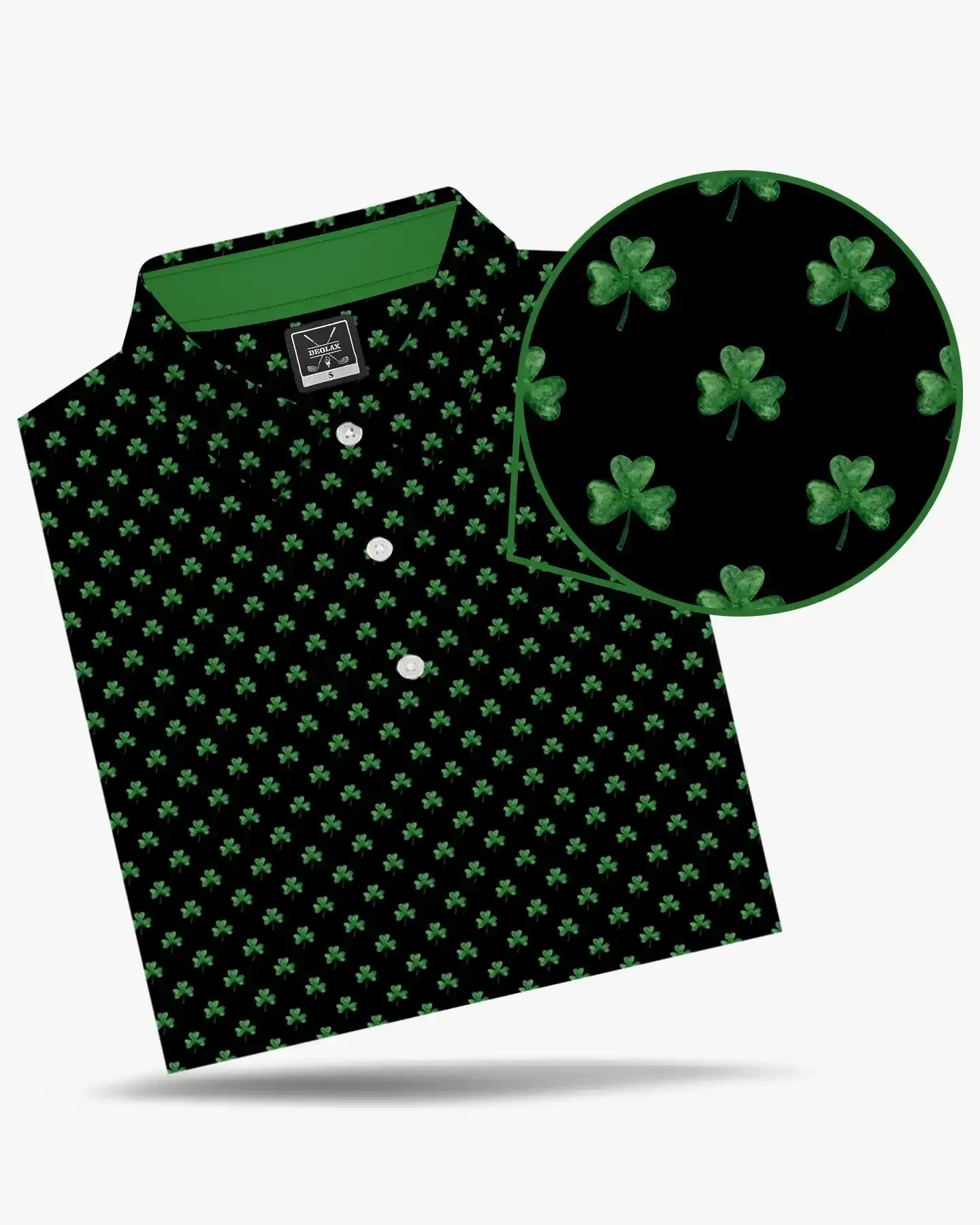 Midnight Fairway Clover Polo - Deolax