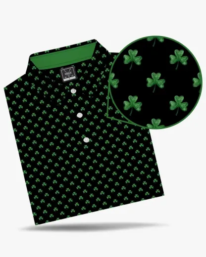 Midnight Fairway Clover Polo - Deolax