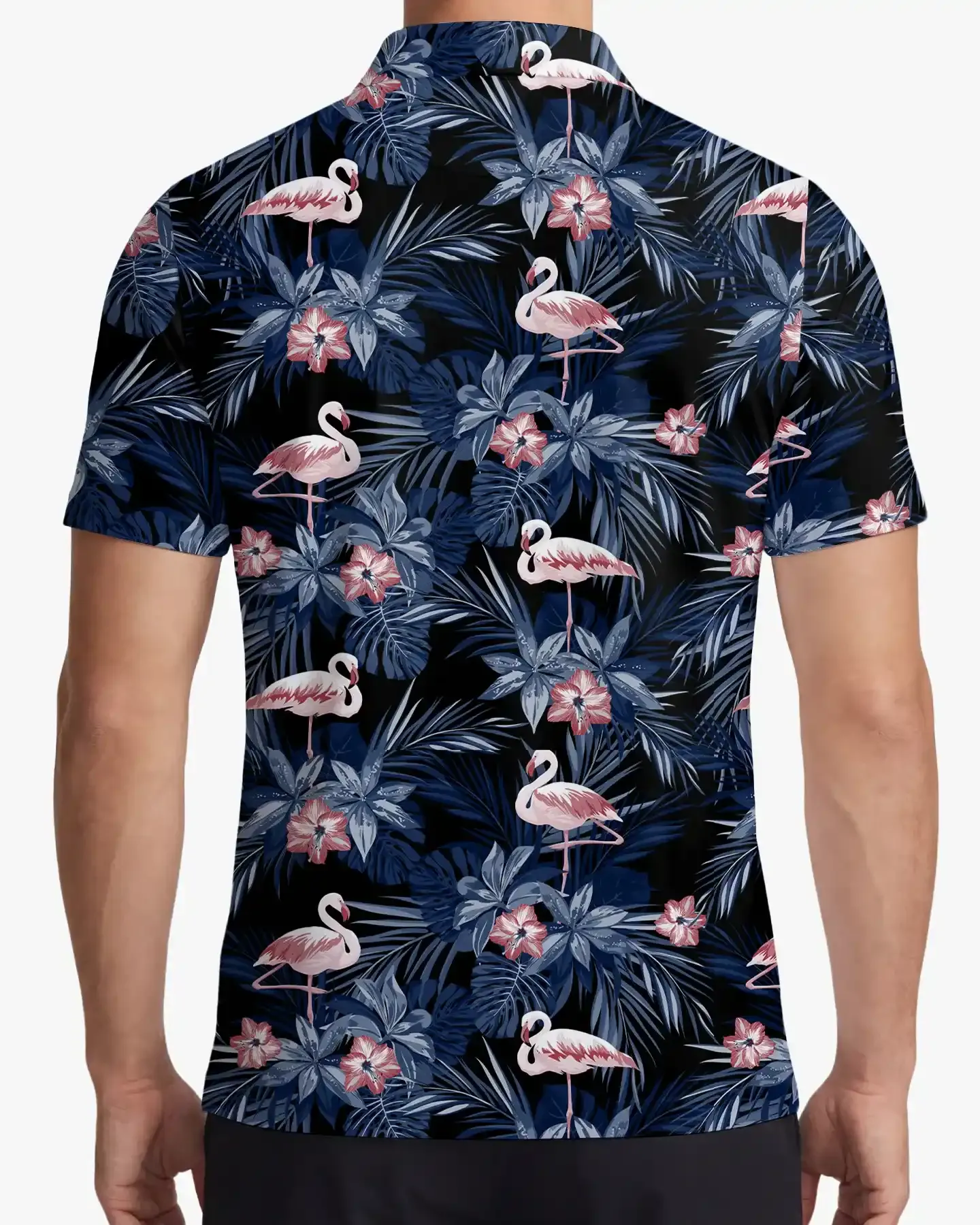 Midnight Flamingos Polo - Deolax