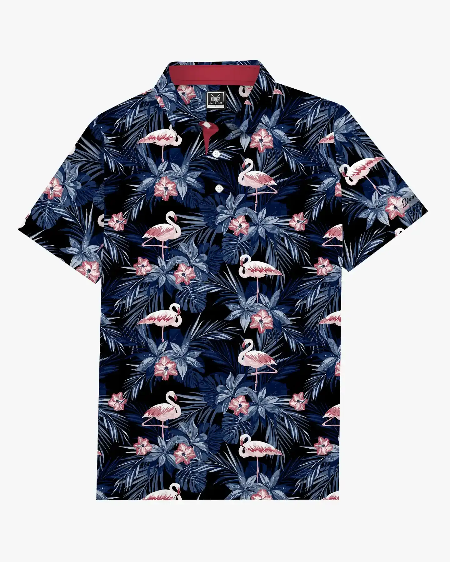 Midnight Flamingos Polo - Deolax