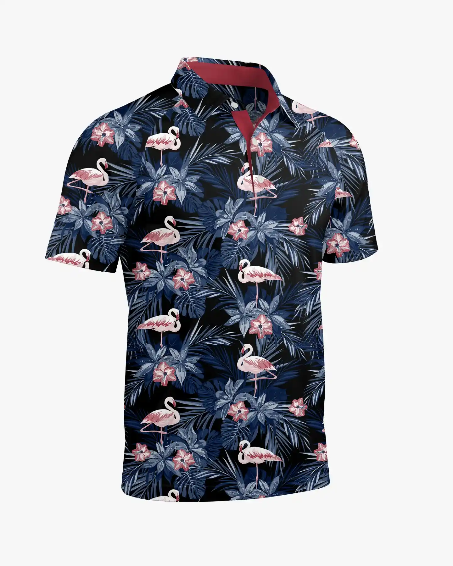 Midnight Flamingos Polo - Deolax