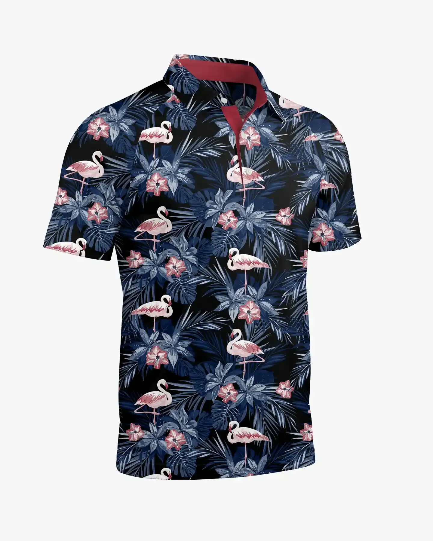 Midnight Flamingos Polo - Deolax