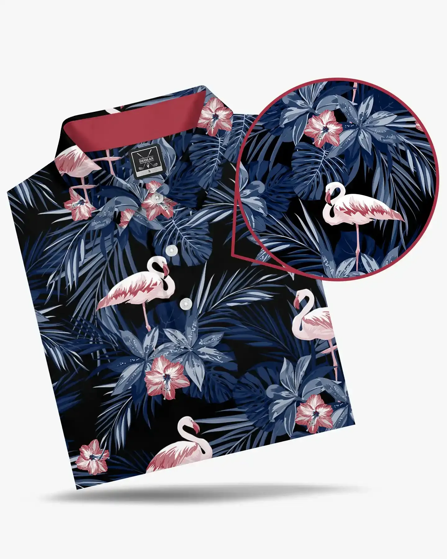 Midnight Flamingos Polo - Deolax