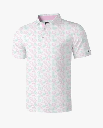 Pink Mingos Hawaiian Polo - Deolax