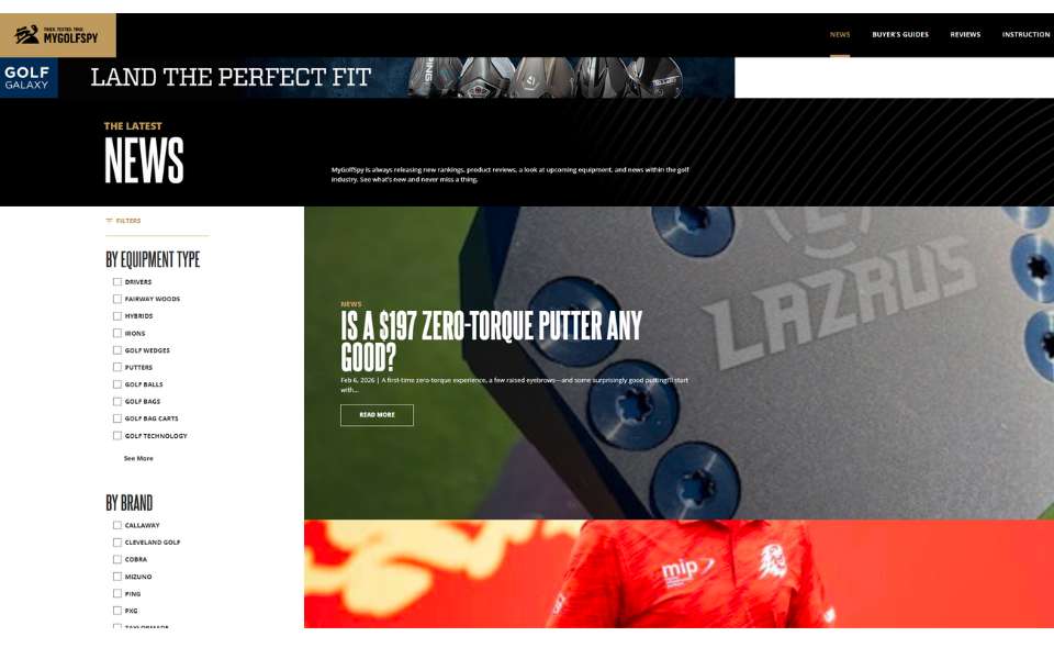 MyGolfSpy Newsletter