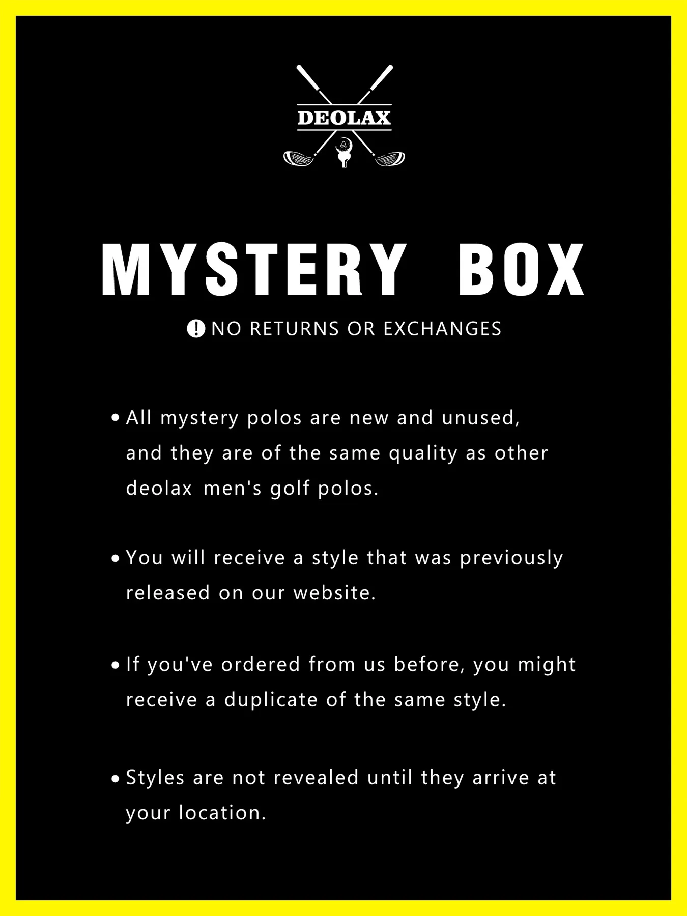 MYSTERY POLOS-LIMITED STOCK