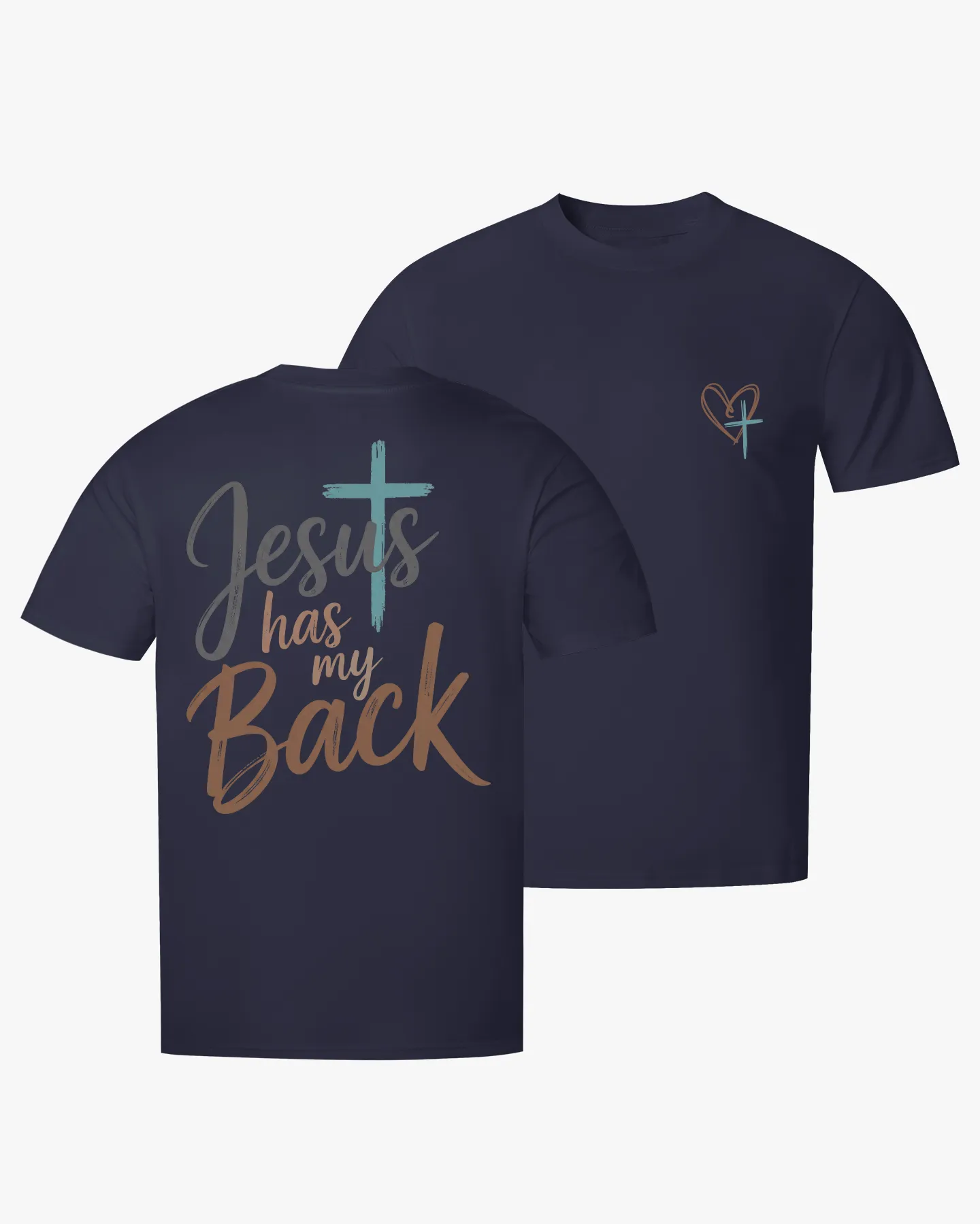 Jesus Has My Back T-shirt - Deolax
