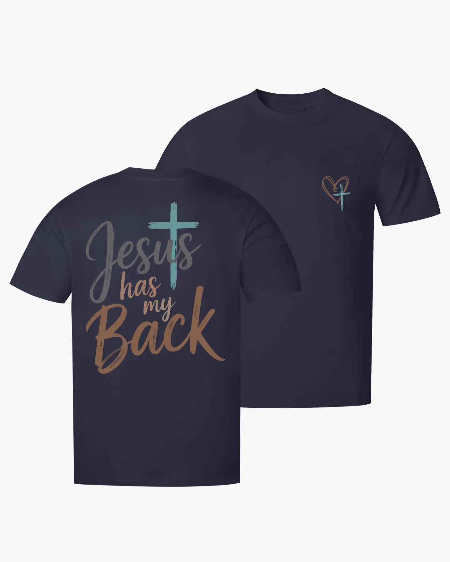 Jesus Has My Back T-shirt - Deolax